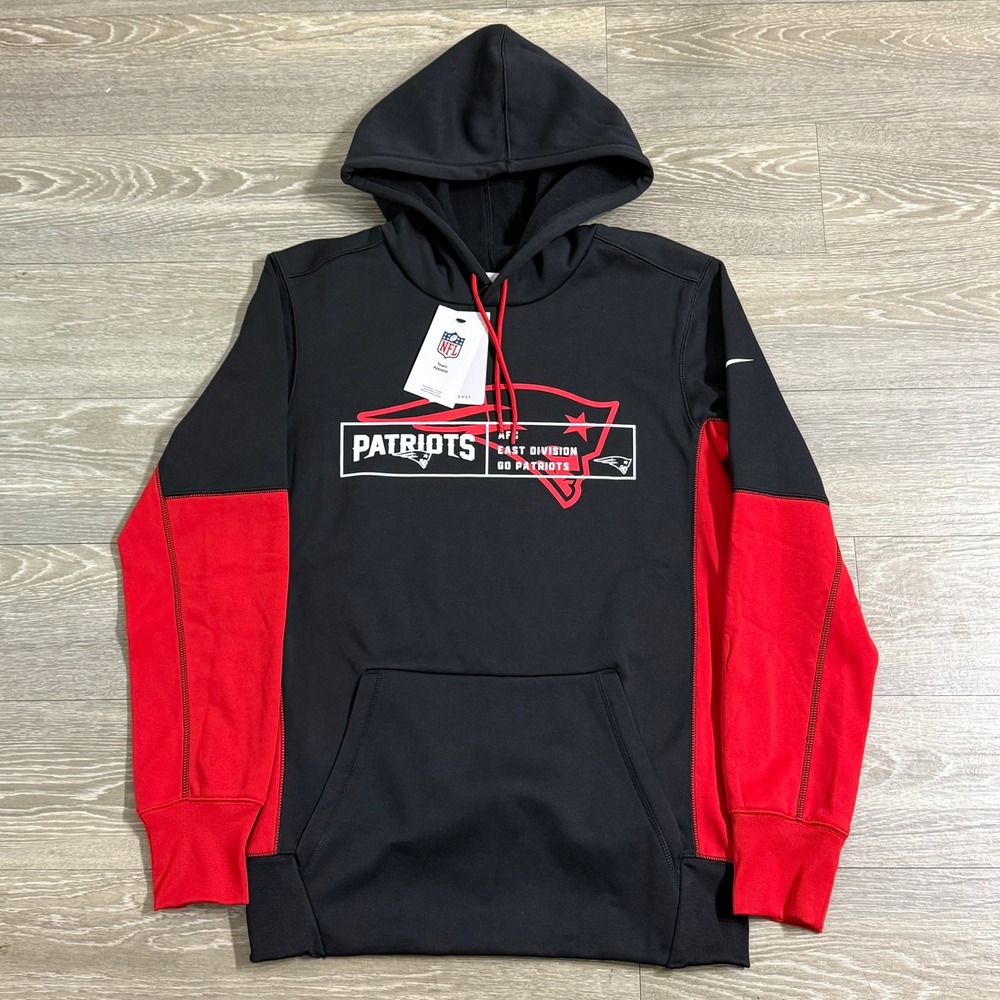 NEW Nike NFL New England Patriots Therma-FIT Hoodie Pullover Mens Small